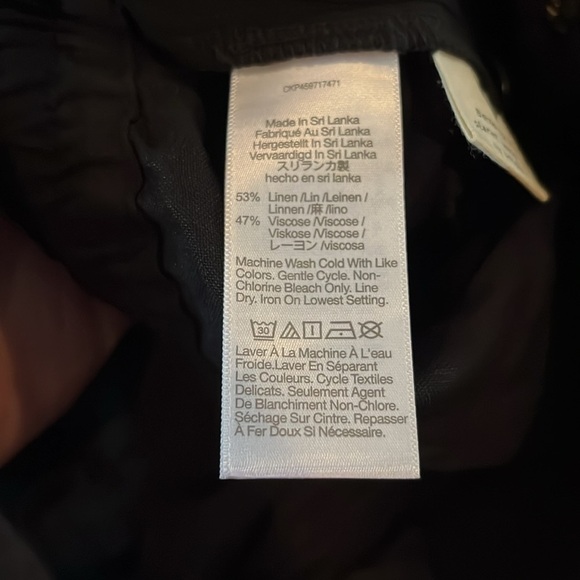 Madewell Linen-Blend Track Trousers in Black | size Medium - Picture 7 of 11